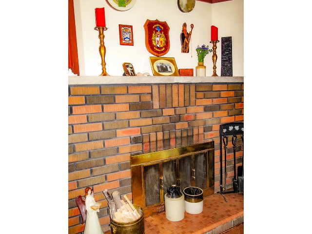 9 South Park Street - Family Room Masonry Fireplace