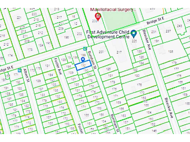 192 Burnham Street - Map Lot Drawing